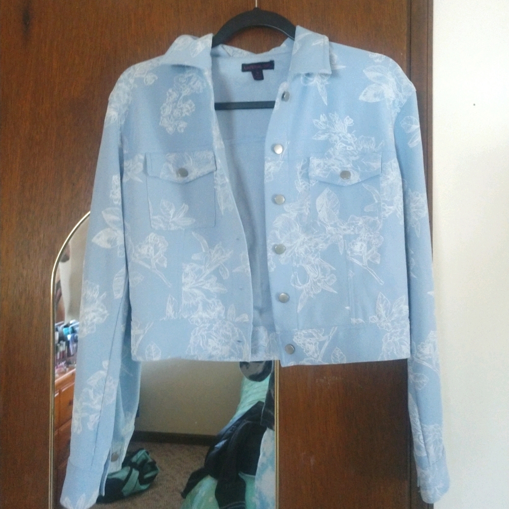 Blue & White Floral Jacket